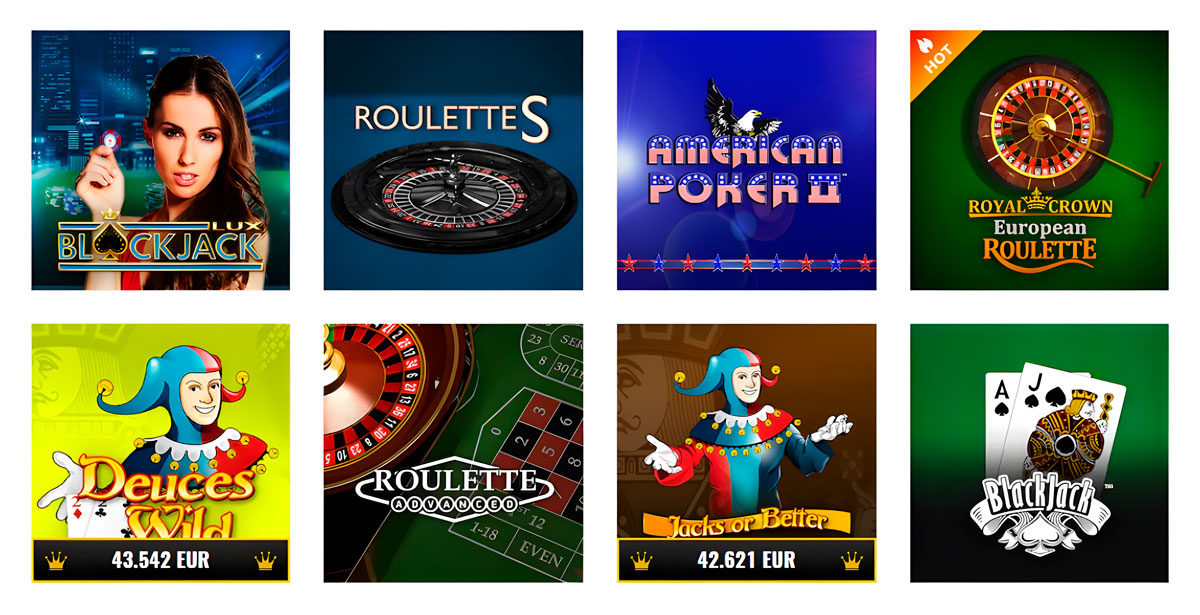 Jeux de casino classiques