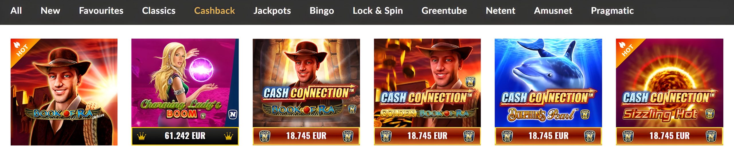 Slot machine Cashback